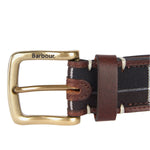 Men’s Tartan Leather Belt Barbour