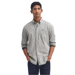 Men’s Turner Tailored Houndstooth Shirt Barbour - OLIVE