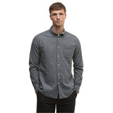 Men’s Turner Tailored Houndstooth Shirt Barbour - GREY MARL