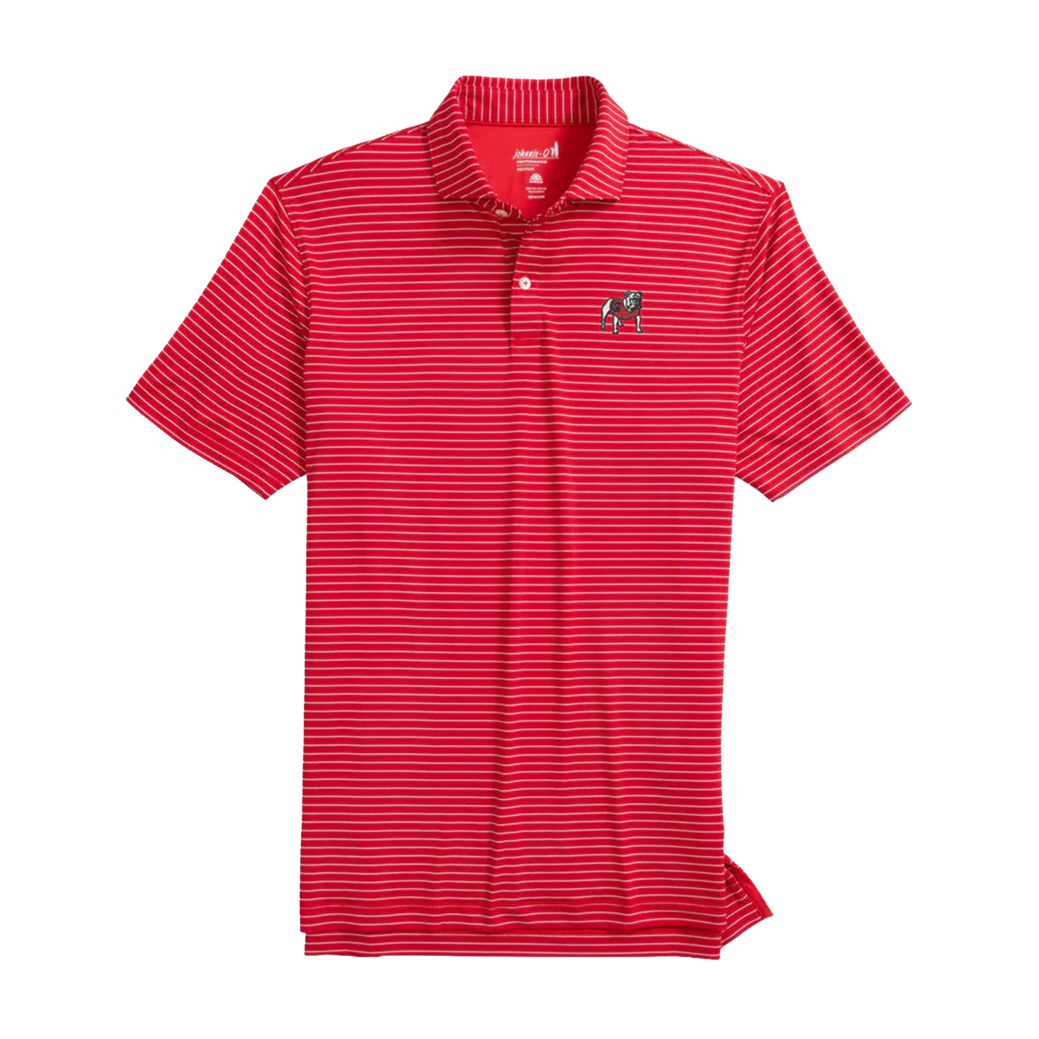 Men’s Georgia Beau Striped Performance Jersey Polo