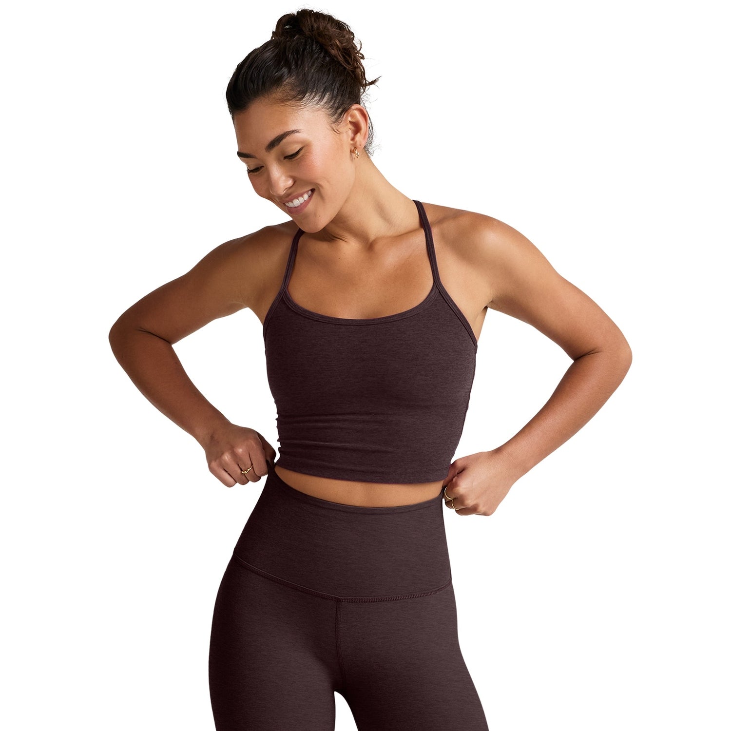 Women’s Spacedye Slim Racerback Cropped Tank Beyond Yoga