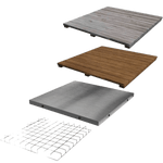 Acacia Wood Insert for Modular Nest Expansion Frame Big