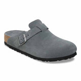 Boston Soft Footbed Suede Leather Birkenstock - BASALT GRAY