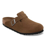 Boston Soft Footbed Suede Leather Birkenstock - DARK TEA