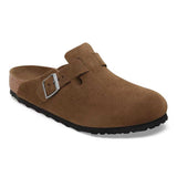 Boston Soft Footbed Suede Leather Birkenstock - DARK TEA