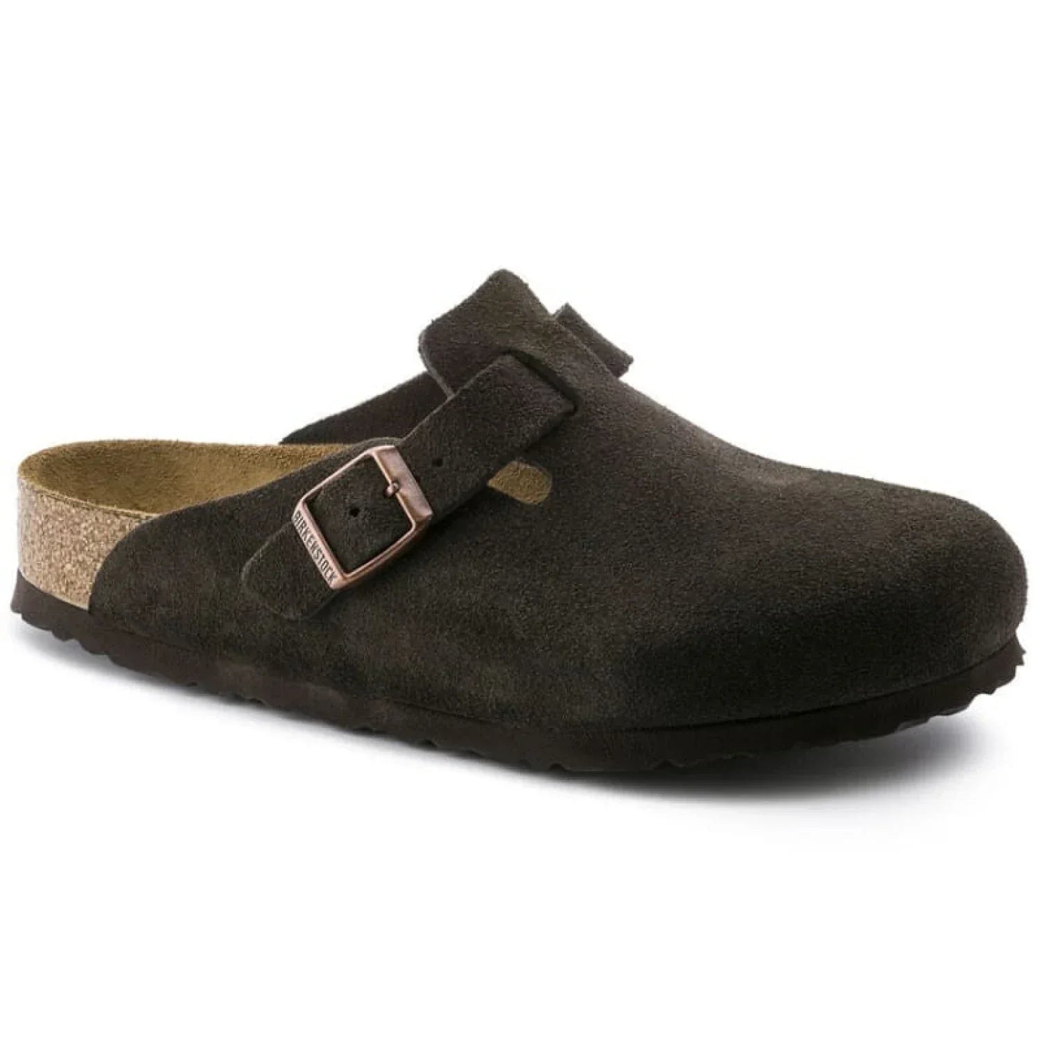 Boston Soft Footbed Suede Leather Birkenstock - MOCHA / 35