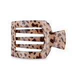 Flat Square Clip Teleties - BLONDE TOROISE / LARGE
