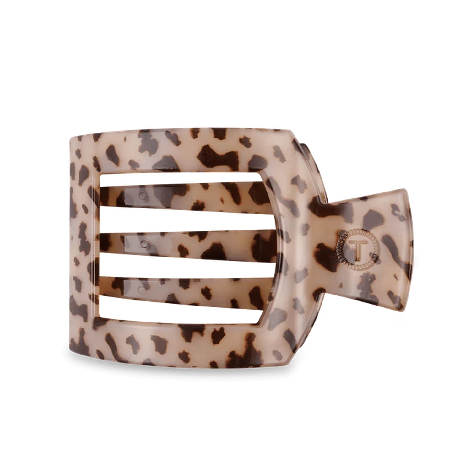 Flat Square Clip Teleties - BLONDE TOROISE / LARGE