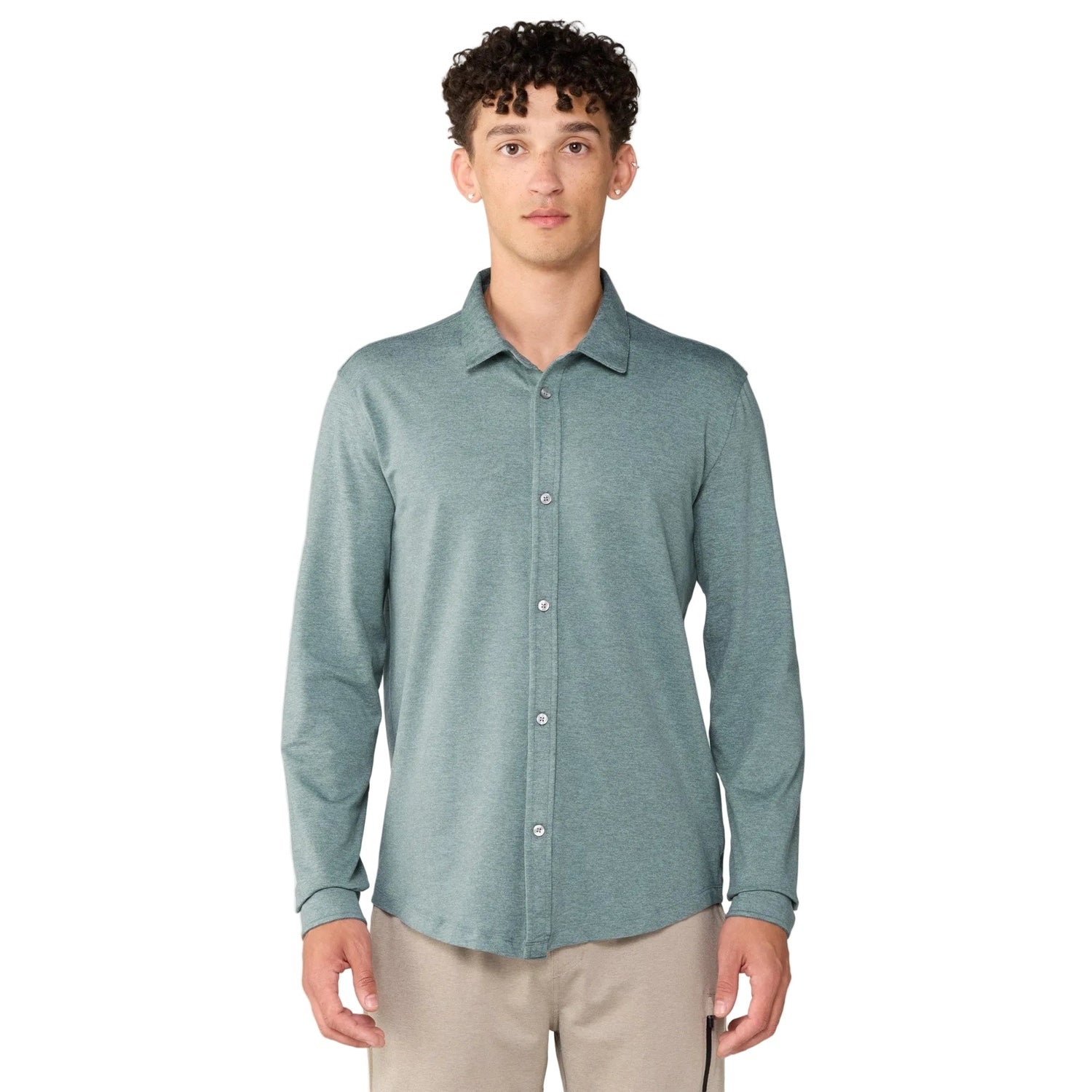 Men's Long-Sleeve Ponto Button Down Shirt