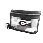 Belt Bag UGA Capri Designs - CLEAR|BLACK ACCENT