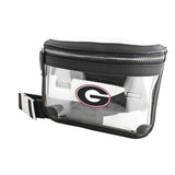 Belt Bag UGA Capri Designs - CLEAR|BLACK ACCENT