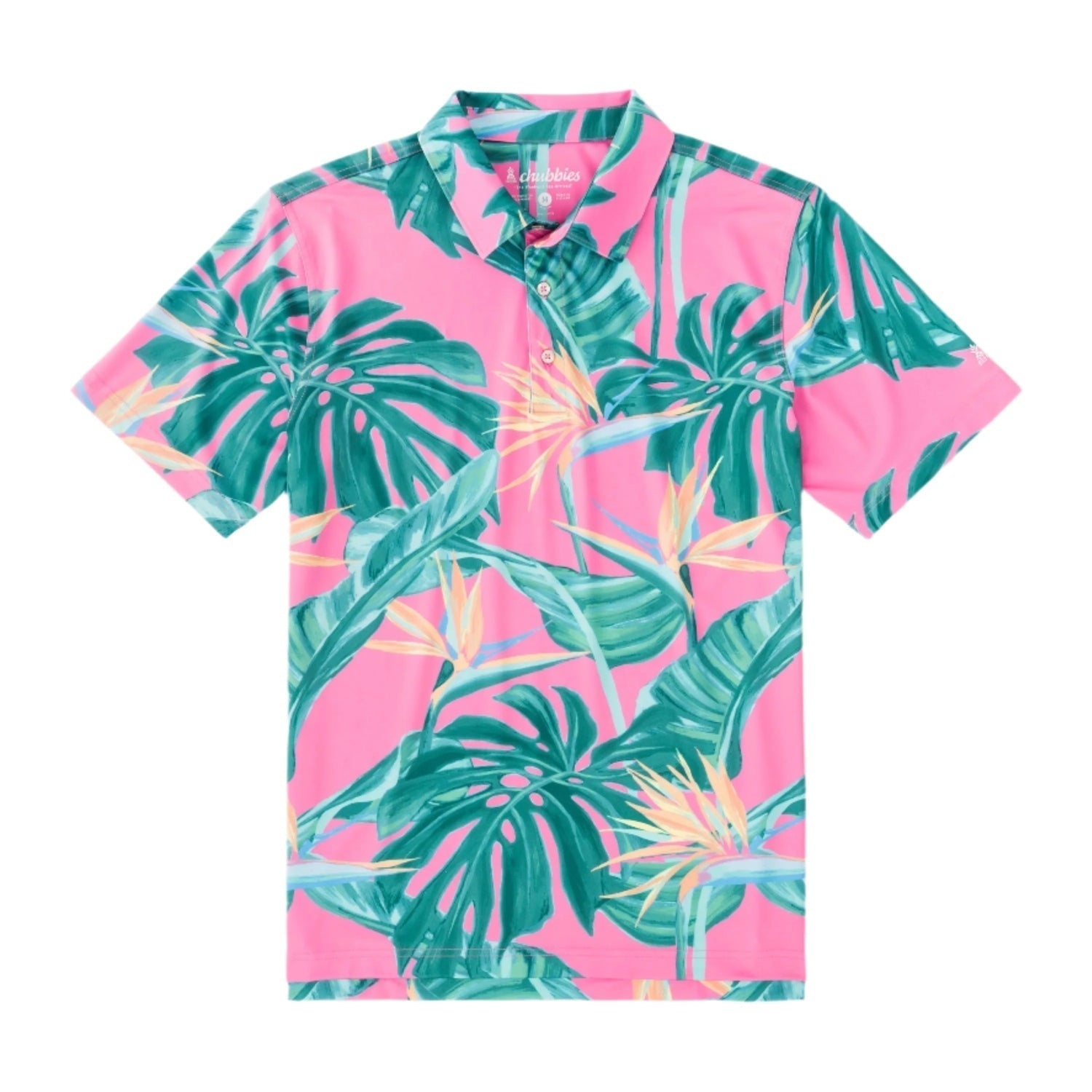 Men’s Performance Polo Chubbies - THE BIRDS OF PARADISE / S