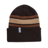The Haines Recycled Wool Beanie Coal Headwear - BROWN|YELLOW
