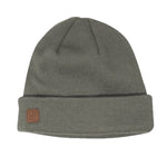 The Harbor Rib Knit Fisherman Beanie Coal Headwear - OLIVE