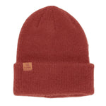 The Pearl Fuzzy Knit Beanie Coal Headwear - NUTMEG