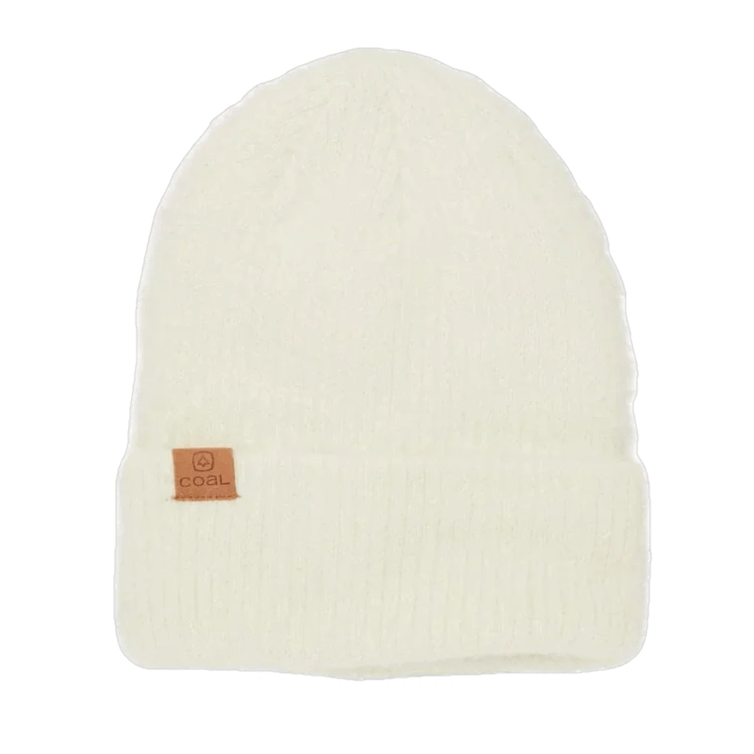 The Pearl Fuzzy Knit Beanie Coal Headwear - OFF WHITE