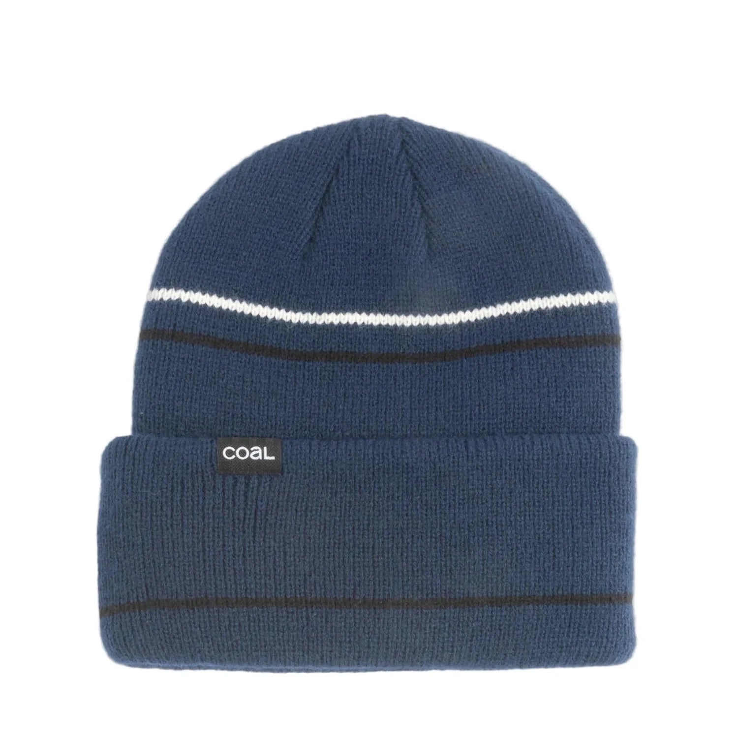 The Wayne Beanie Coal Headwear - NAVY|OFF WHITE