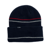 The Wayne Beanie Coal Headwear - NAVY|RED