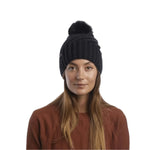 Women’s The Maizy Knit Faux Fur Pom Beanie Coal Headwear