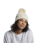 Women’s The Maizy Knit Faux Fur Pom Beanie Coal Headwear