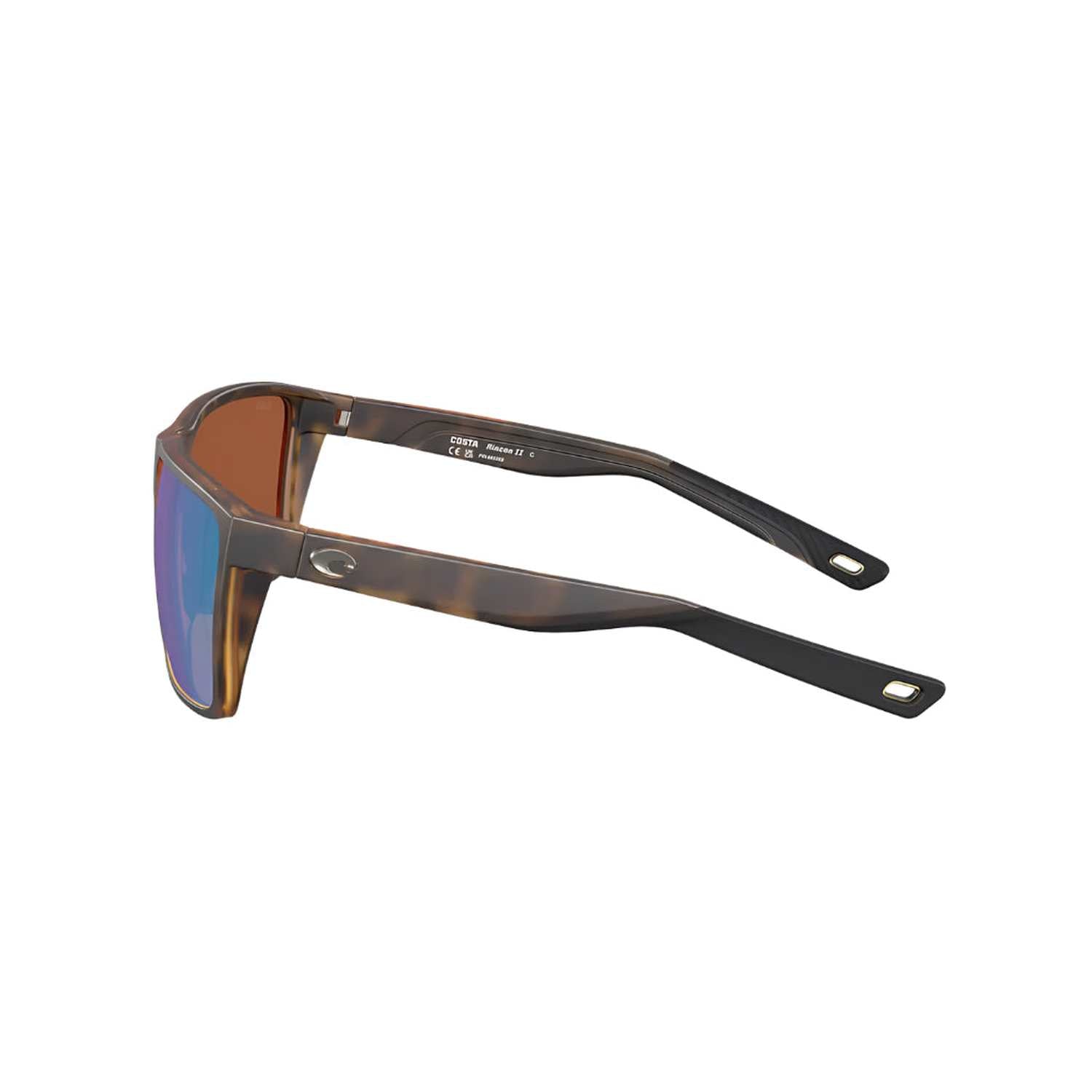 Rincon II: Matte Tortoise Frame | Green Mirror 580G Costa