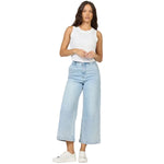 Women’s Audrey High Rise Wide Leg Cropped Jeans Dear John