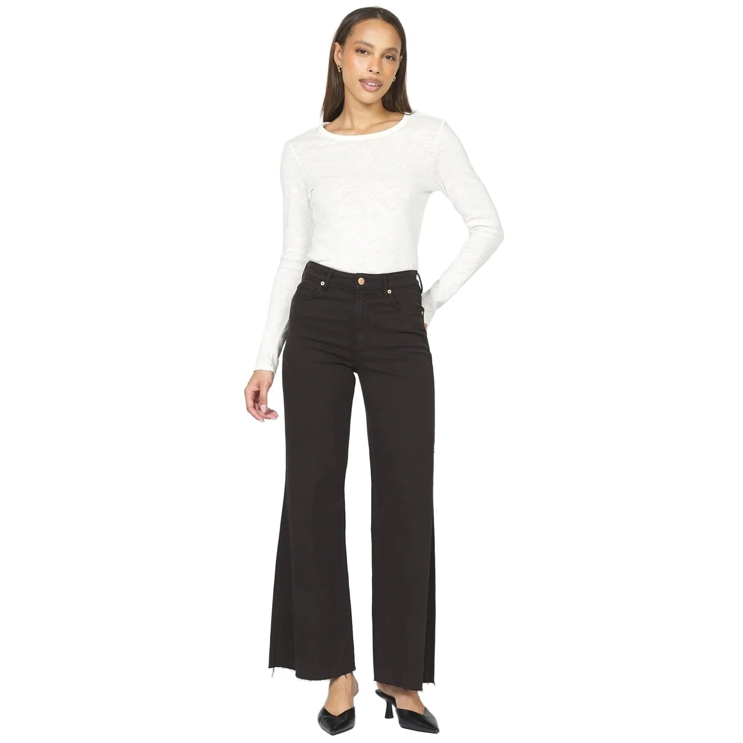 Women’s Fiona Super High Rise Wide Leg Jeans Dear John Denim