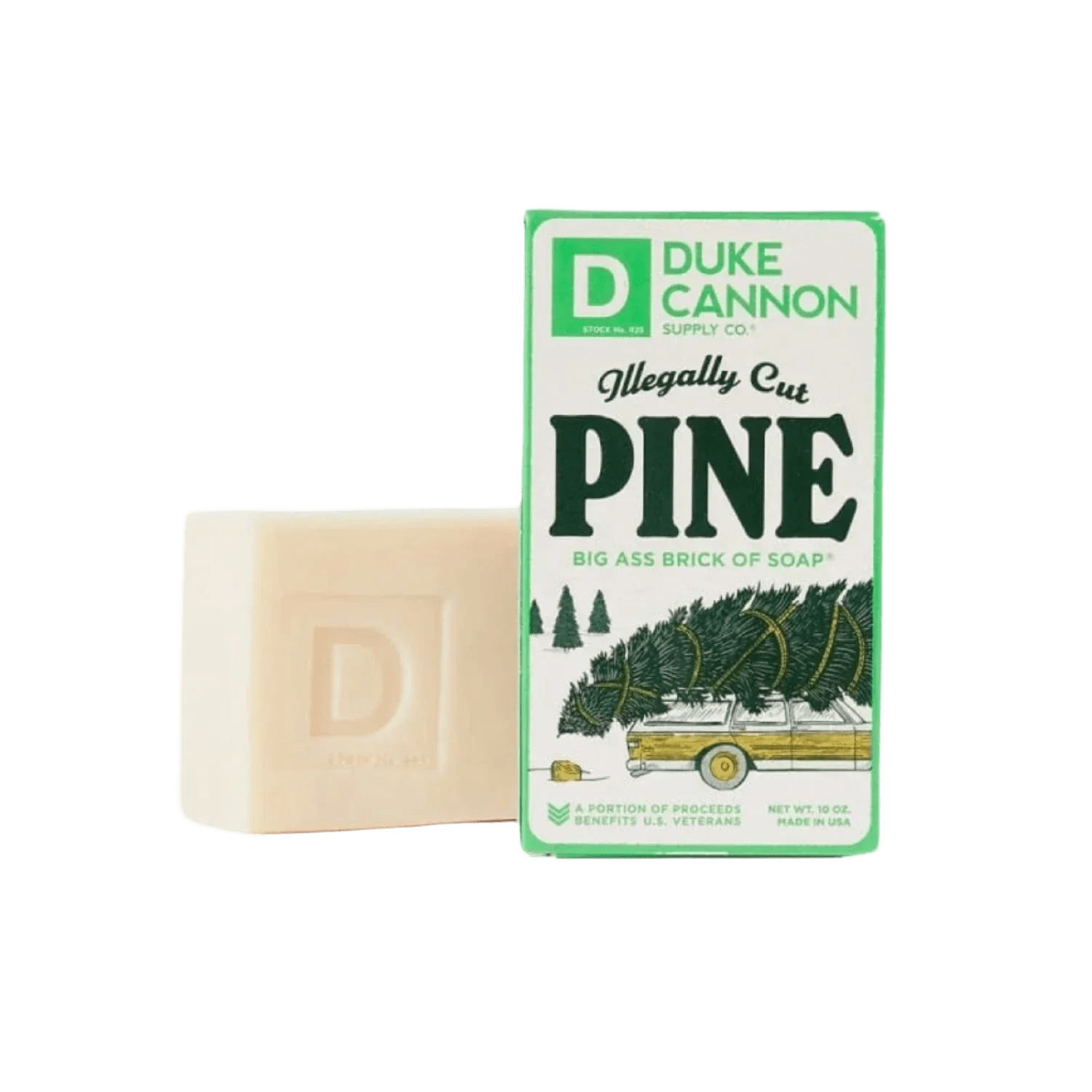 Big Ass Brick of Soap Duke Cannon - ILLEGALLY CUT PINE