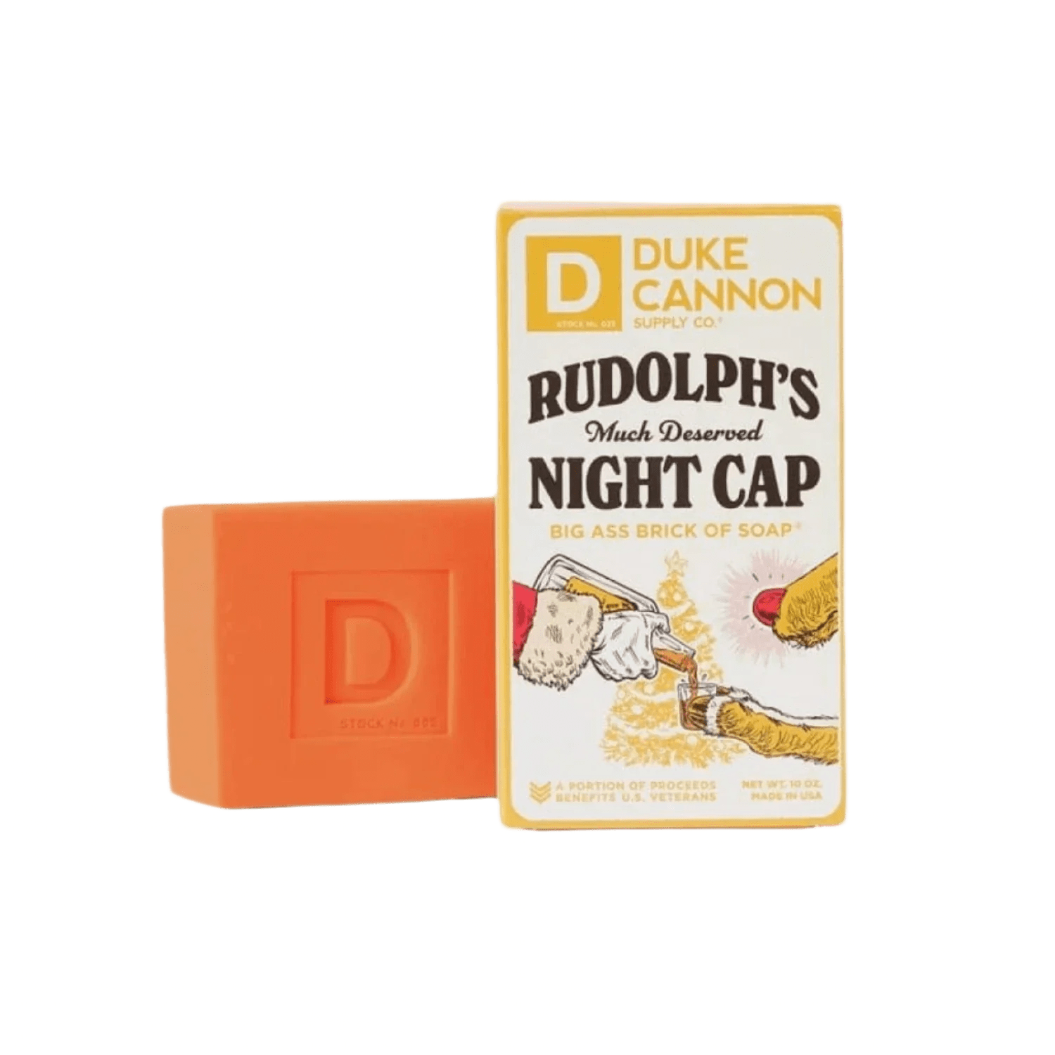 Big Ass Brick of Soap Duke Cannon - RUDOLPHS NIGHT CAP