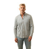 Men’s Coastline Knit Shirt Faherty - AML AUTUMN STORM PLAID