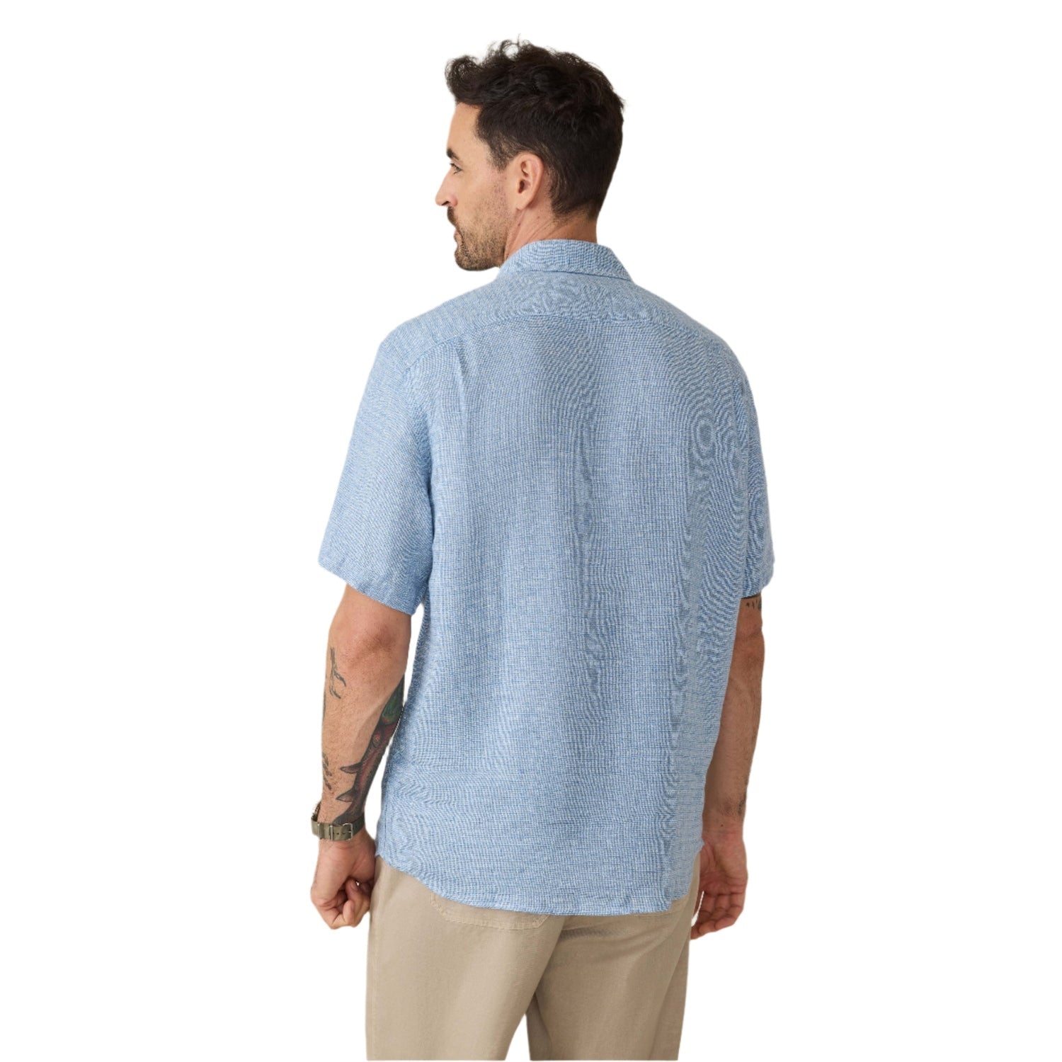 Men’s Short-Sleeve Palma Linen Shirt Faherty
