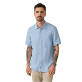 Men’s Short-Sleeve Palma Linen Shirt Faherty - BBV BLUE