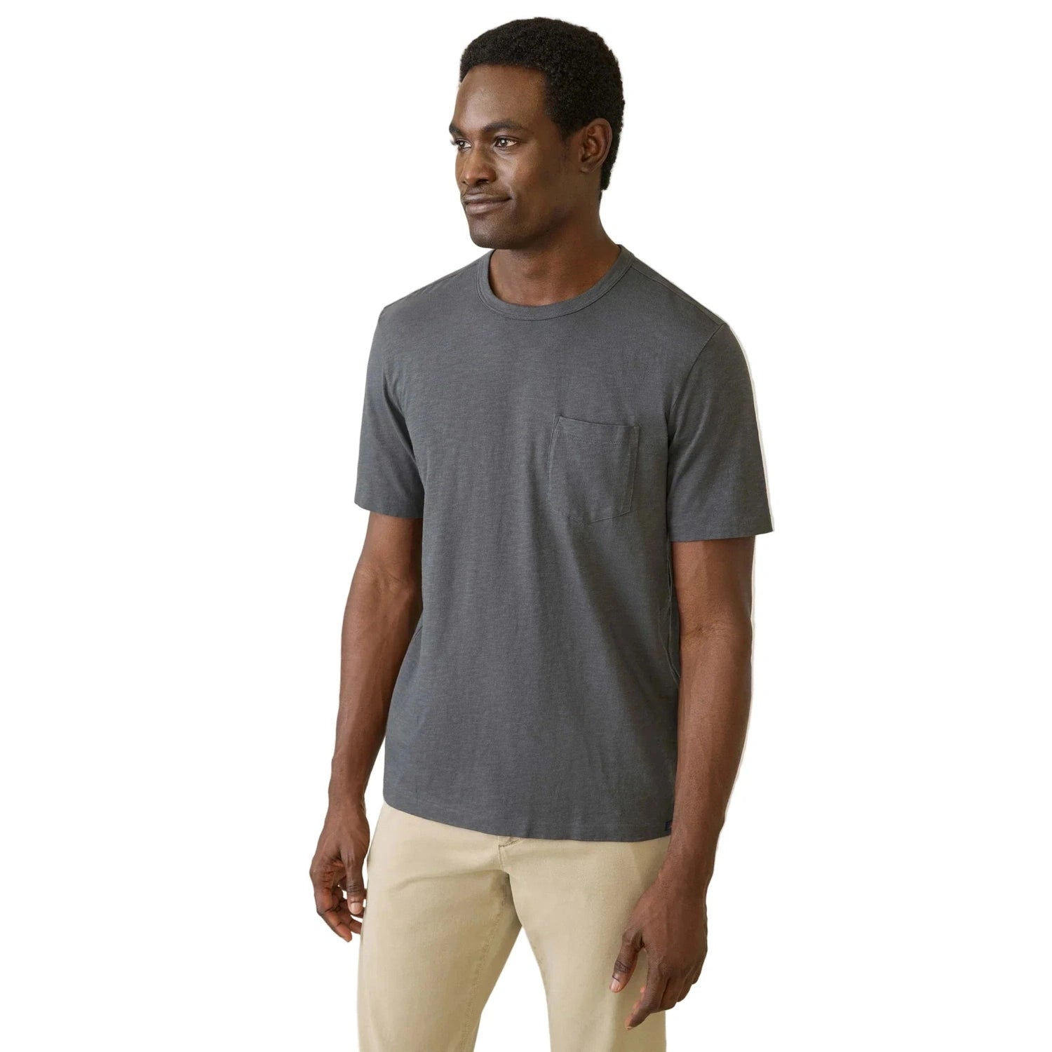 Men’s Sunwashed Pocket Tee Faherty - GRP GRAPHITE / S