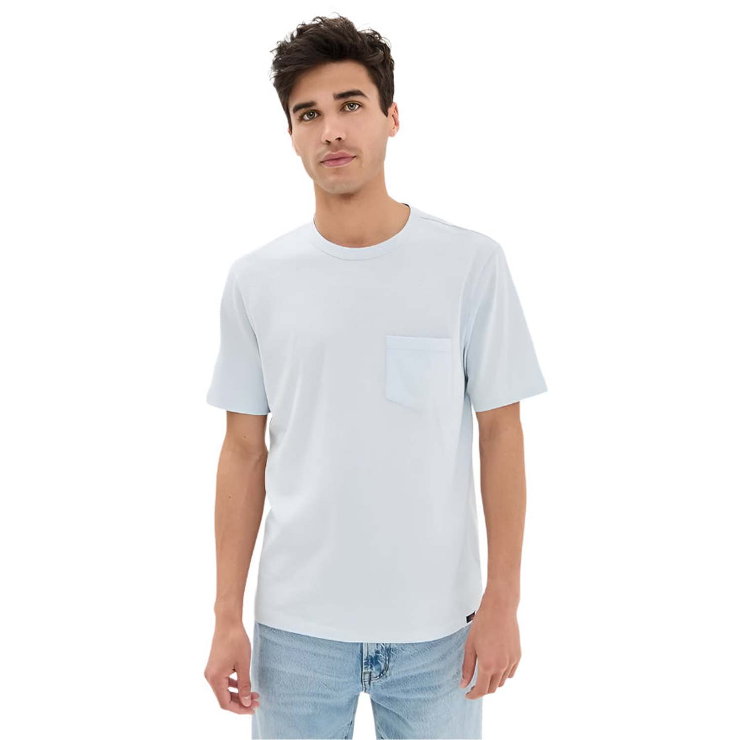 Men’s Sunwashed Pocket Tee Faherty - SKY / S