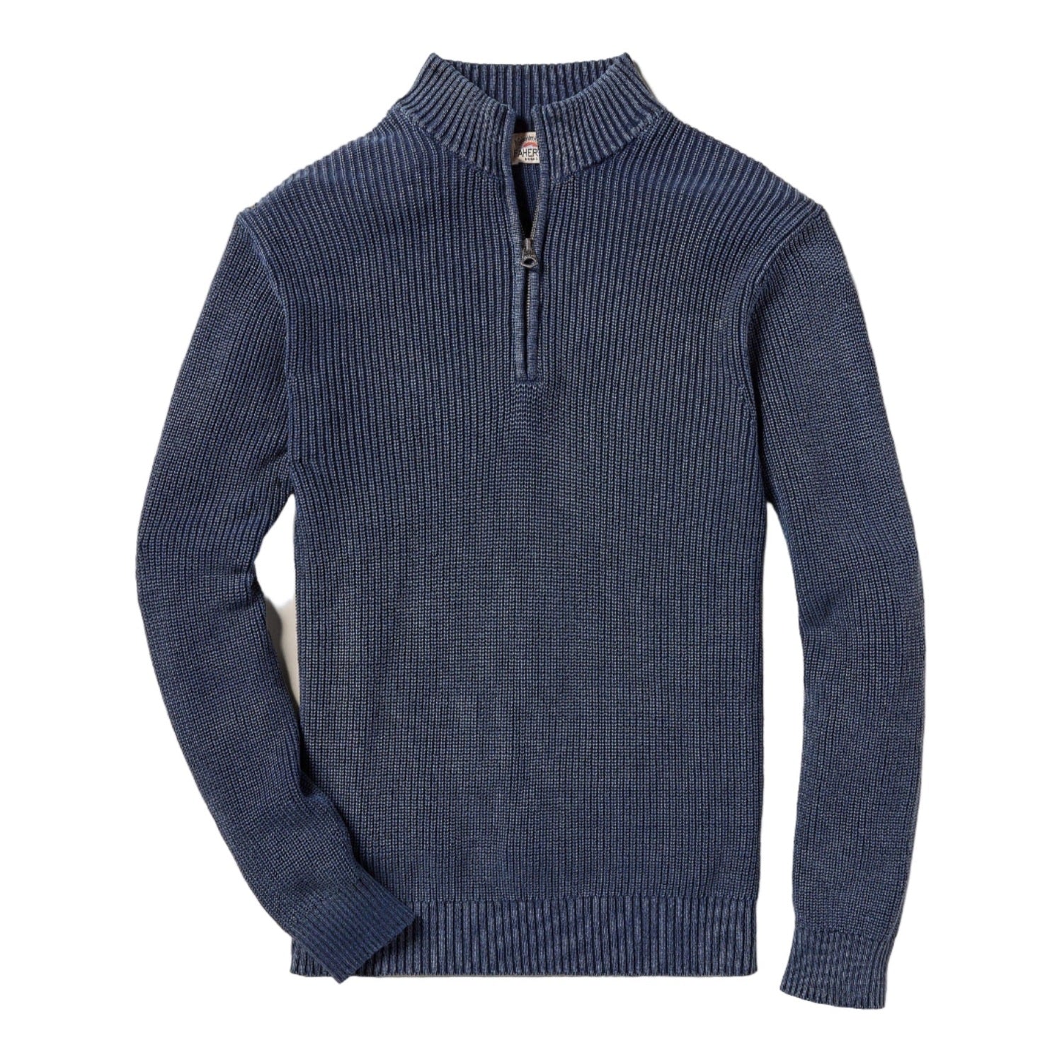 Men’s Sunwashed Quarter Zip Sweater Faherty