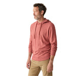 Men’s Sunwashed Slub Hoodie Faherty - ALR FALL RED / M
