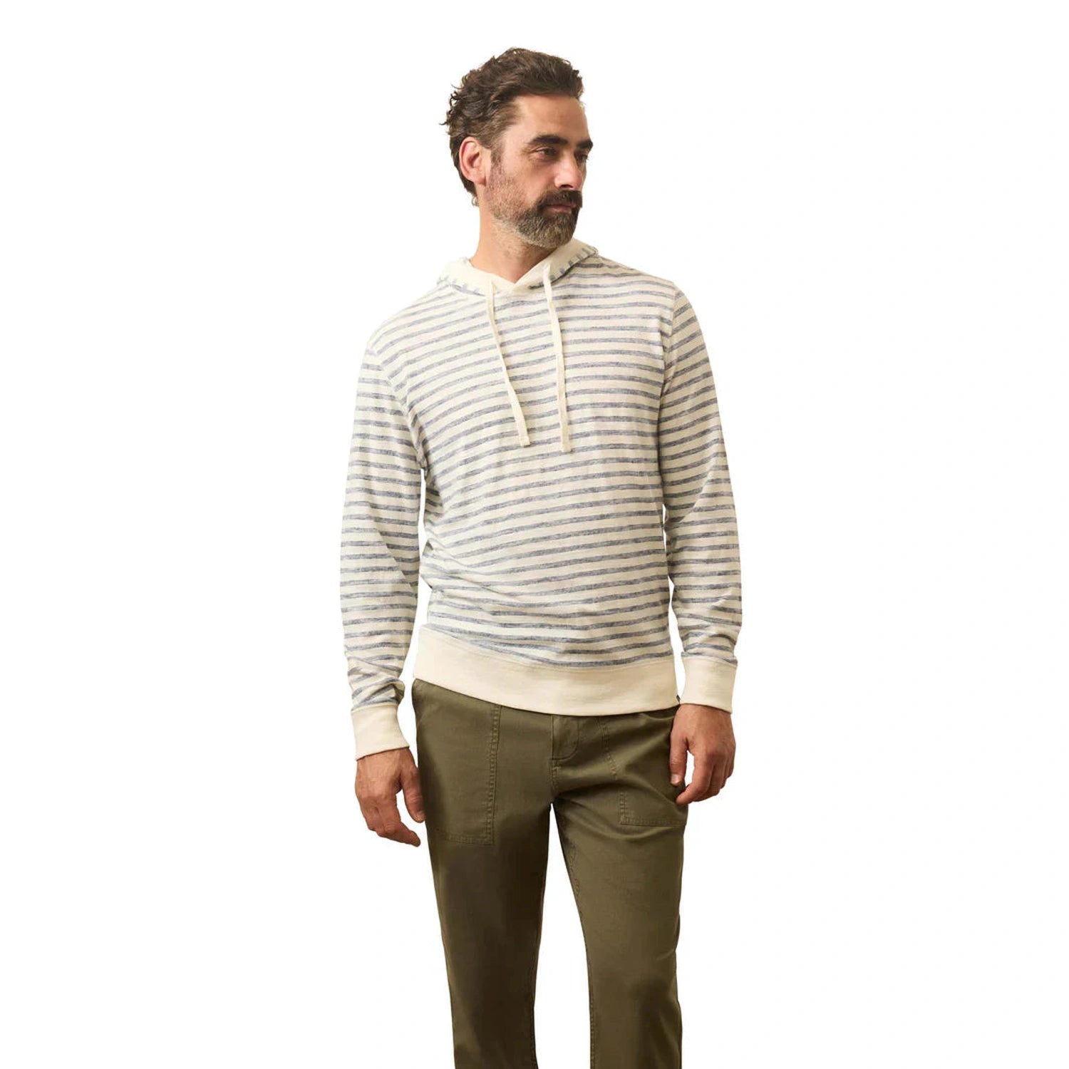 Men’s Sunwashed Slub Hoodie Faherty - PNI PEARL OCEAN