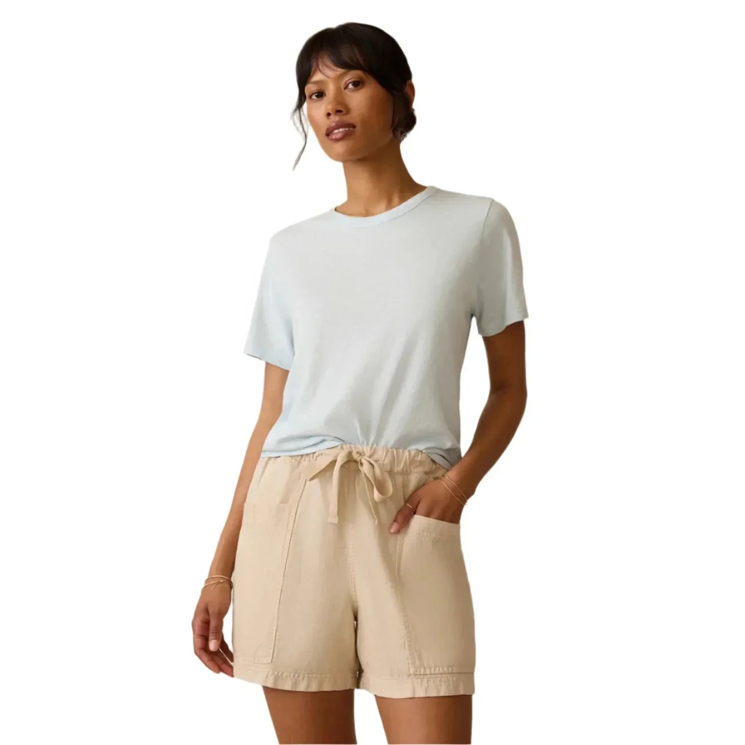 Women’s Sunwashed Essential Tee Faherty - SKY / XS