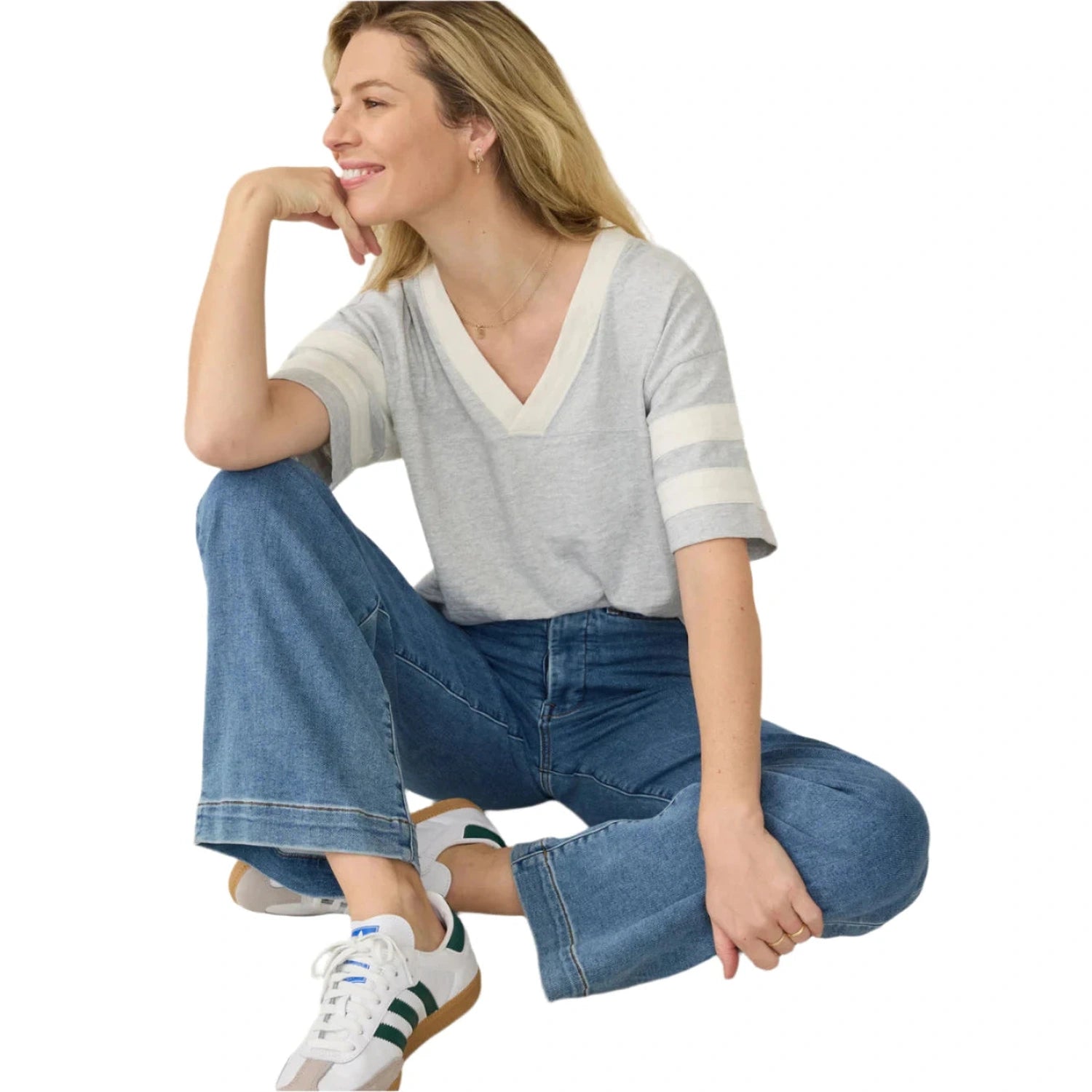 Women’s Sunwashed Slub Varsity Tee Faherty