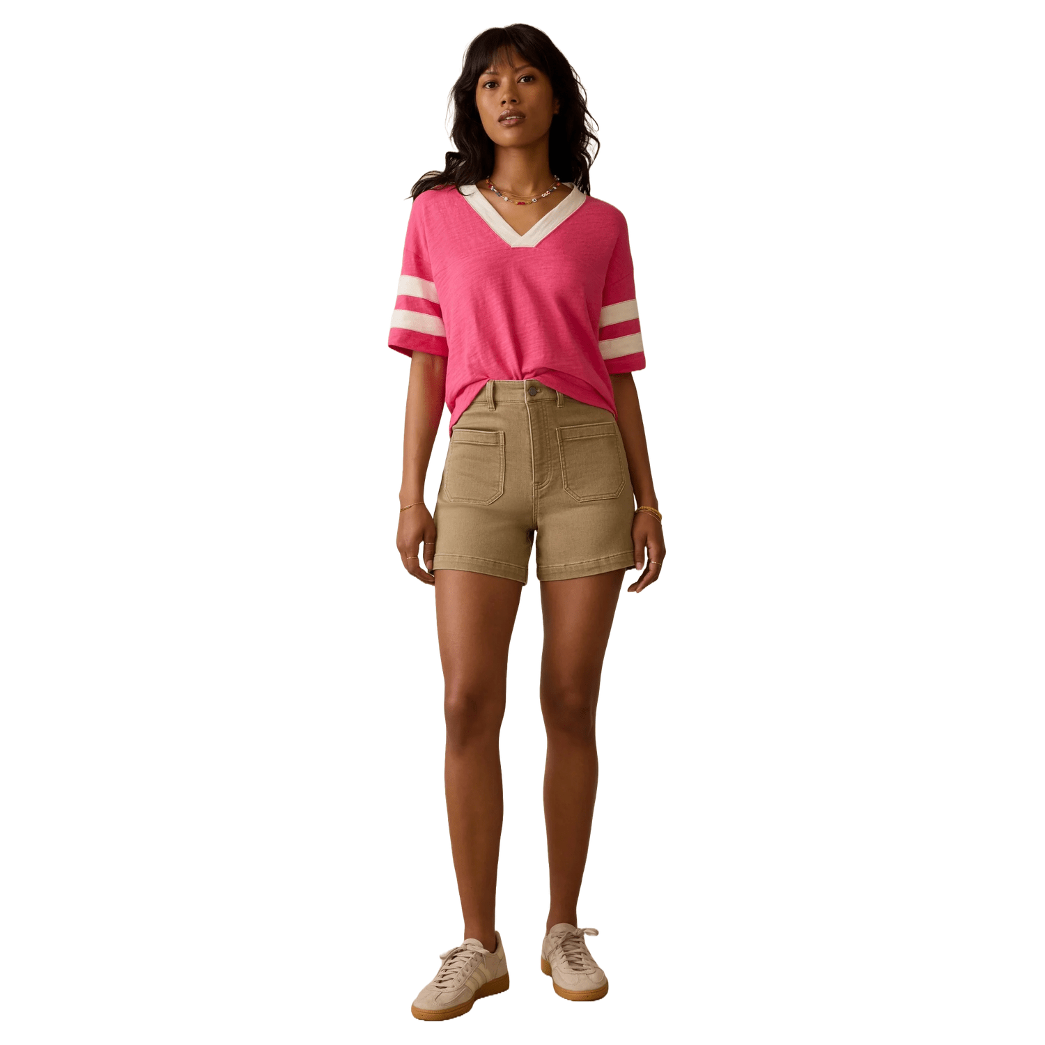 Women’s Sunwashed Slub Varsity Tee Faherty
