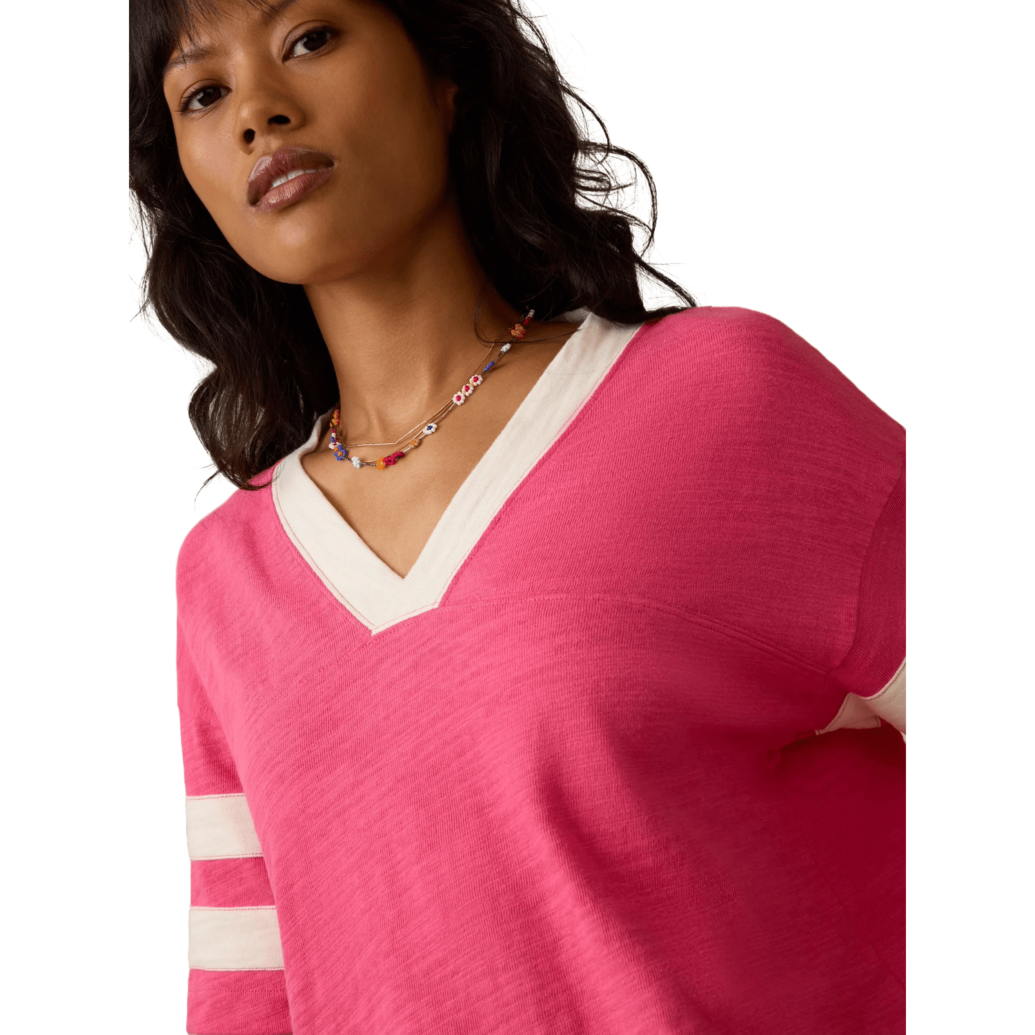 Women’s Sunwashed Slub Varsity Tee Faherty