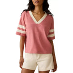 Women’s Sunwashed Slub Varsity Tee Faherty - FFV FADED FLAG