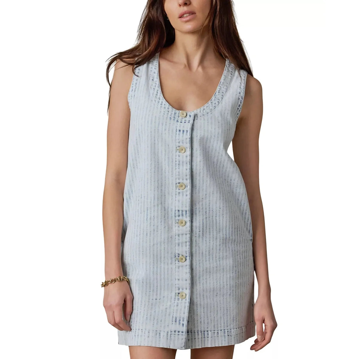 Women’s Topsail Denim Malibu Dress Faherty - WPE BREAKWATER