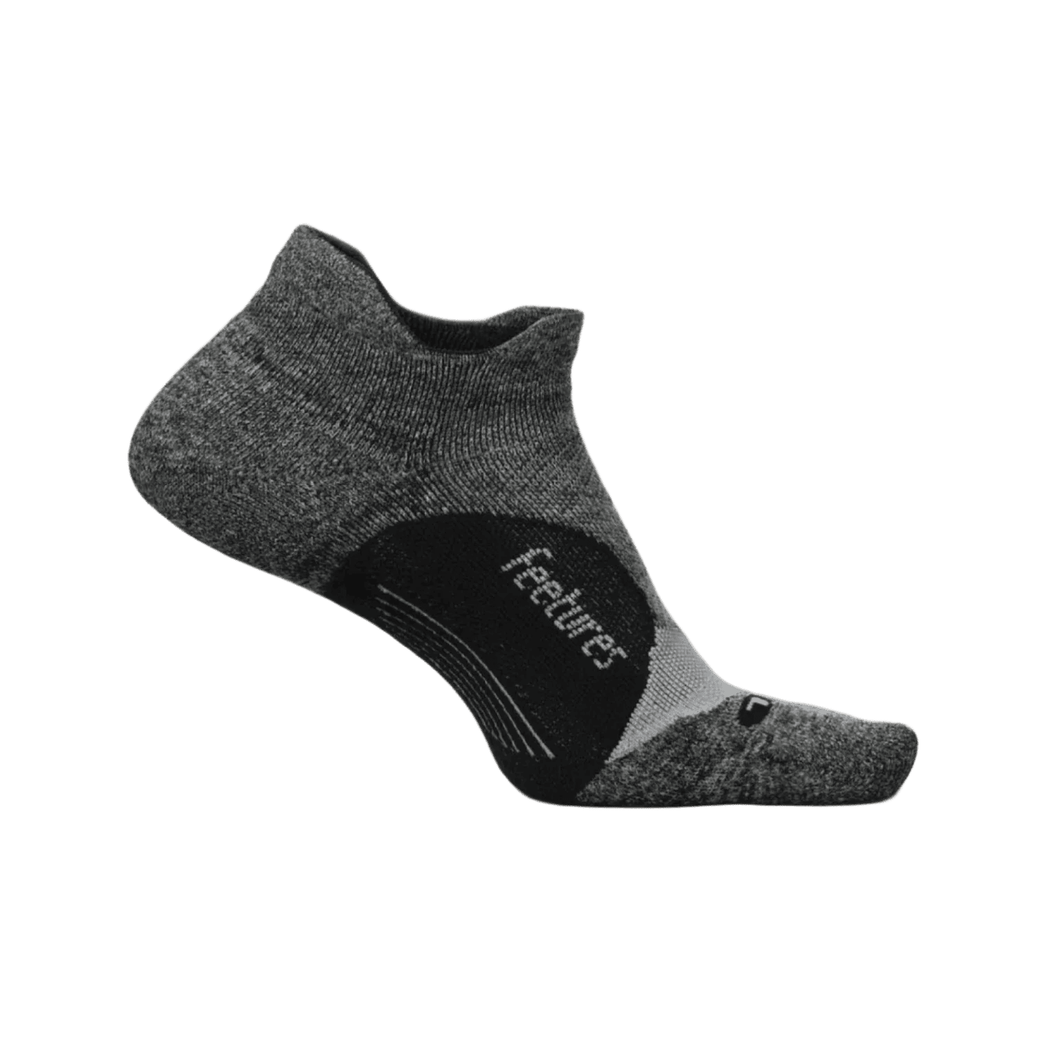 Elite Light Cushion No Show Tab Socks Feetures - GRAY / S