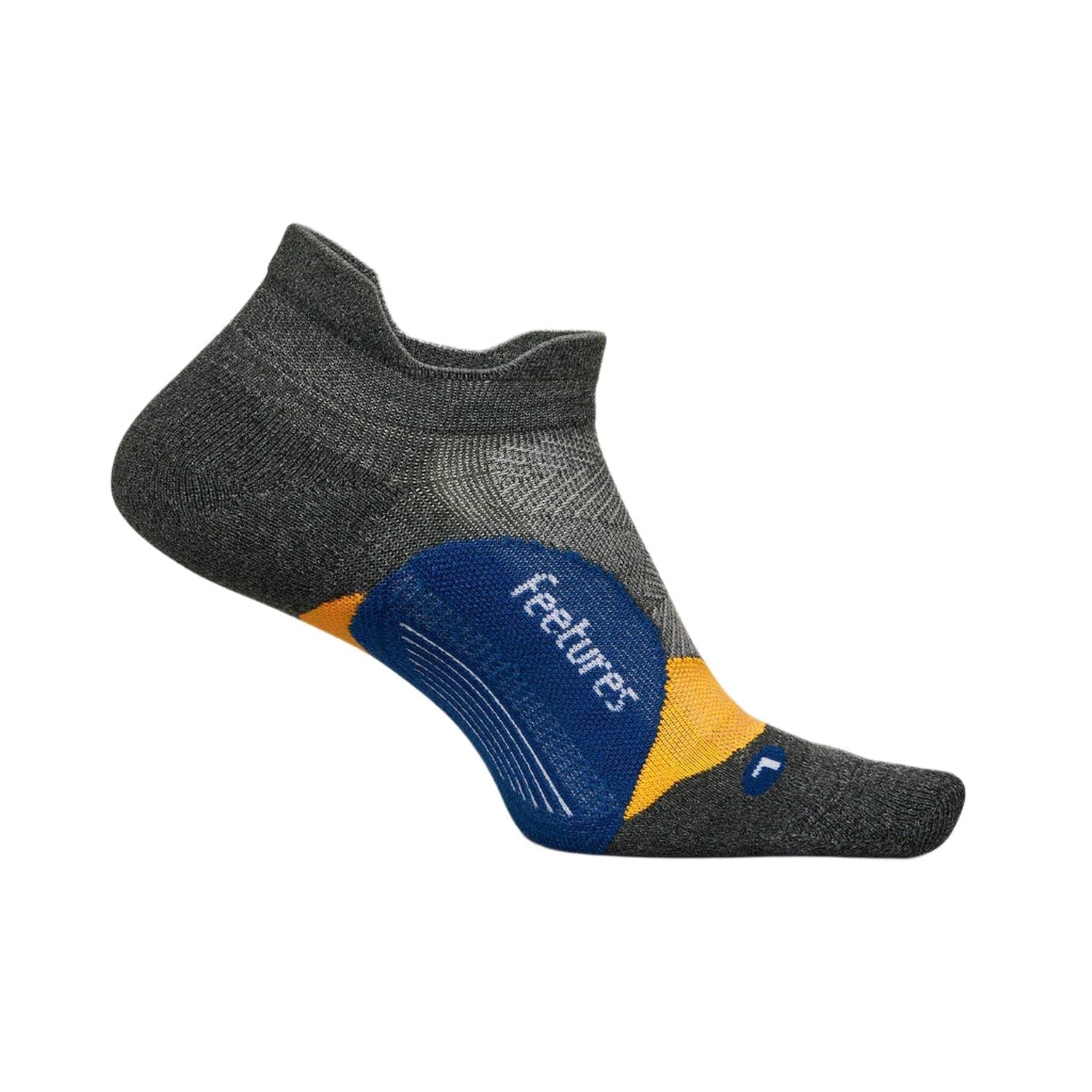 Elite Light Cushion No Show Tab Socks Feetures - IRON SEAL