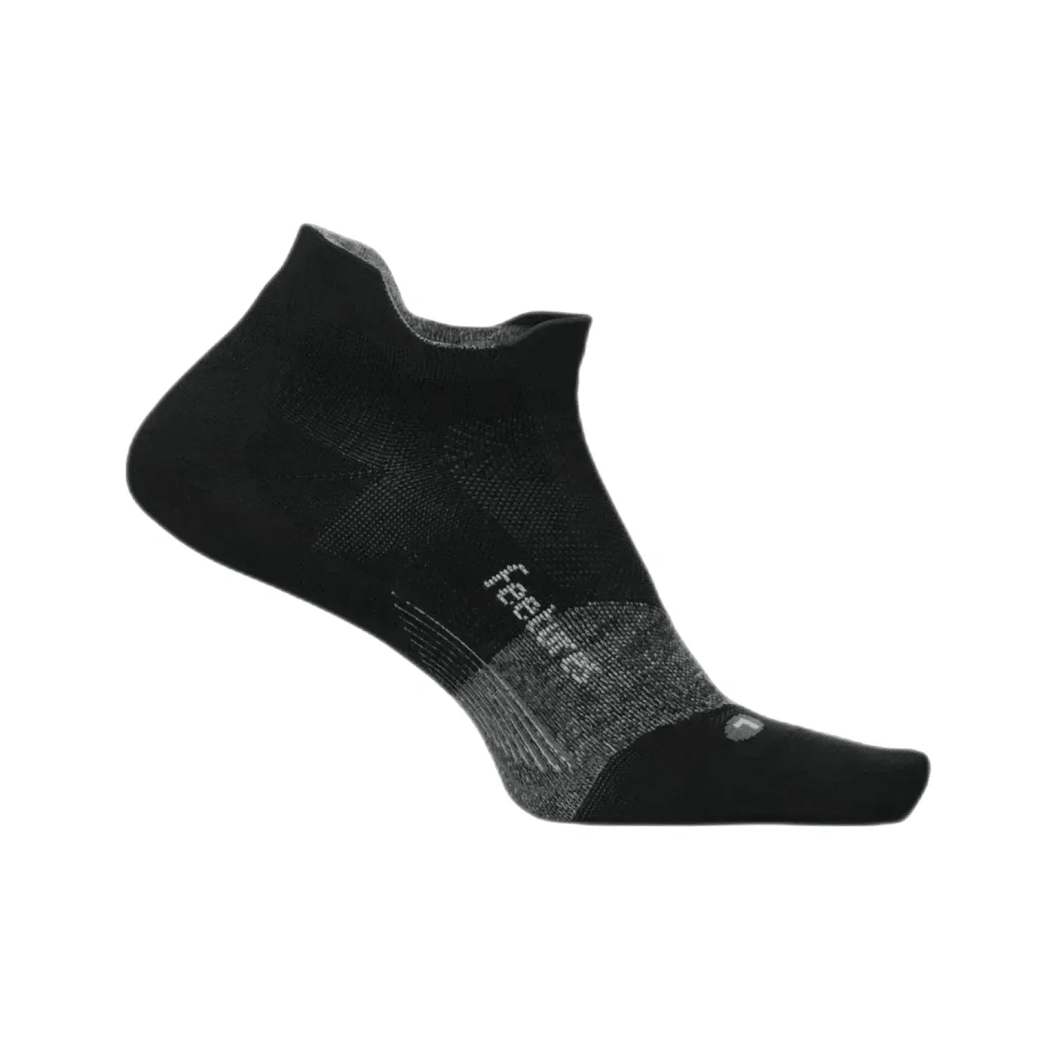 Elite Ultra Light No Show Tab Socks Feetures - BLACK / S