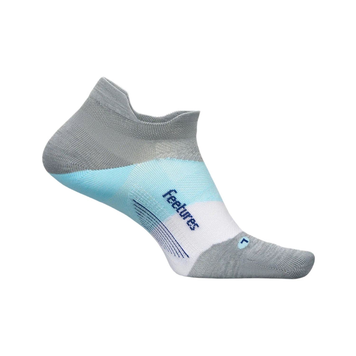 Elite Ultra Light No Show Tab Socks Feetures - GRAY SKY / S