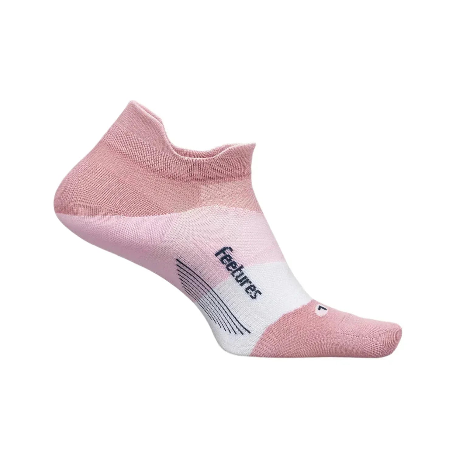 Elite Ultra Light No Show Tab Socks Feetures - PINK ORCHARD