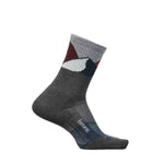 Men’s Elite Trail Mini Crew Max Cushion Feetures - GRAY