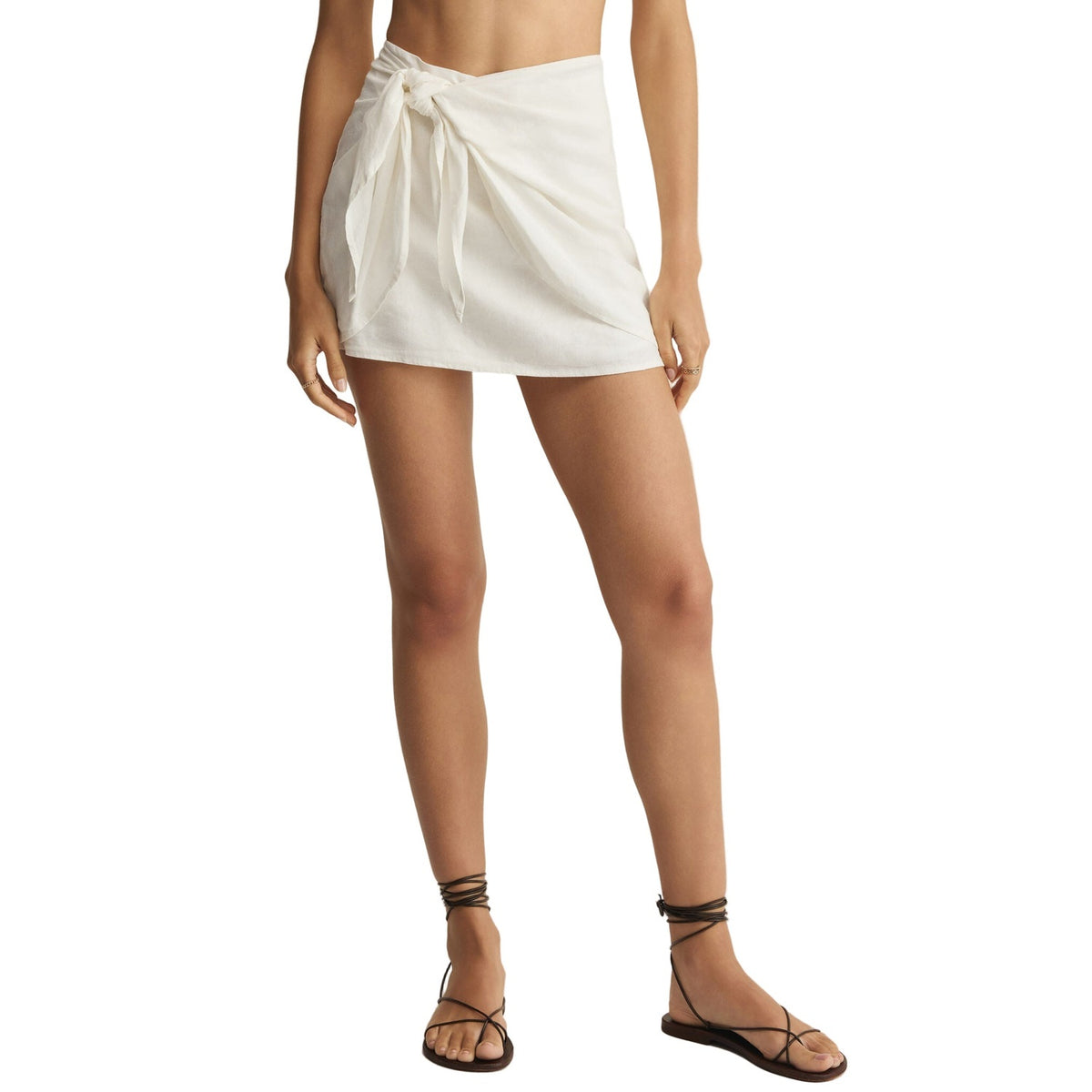 Women’s Lorna Linen Mini Skirt Z Supply - WHT WHITE / XS